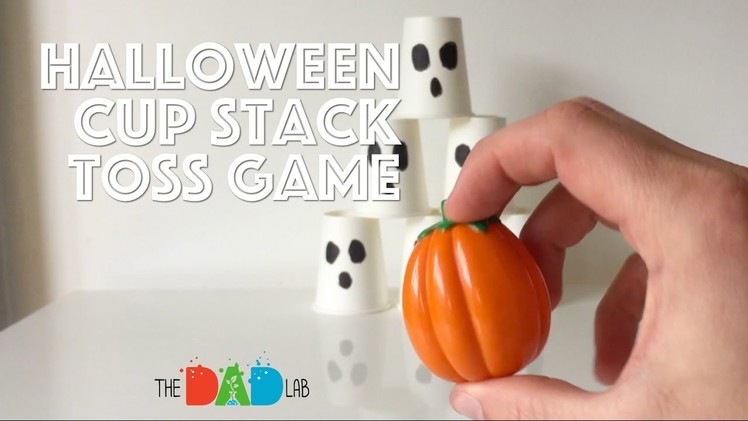 Kids Activities for Halloween: Cup Stack Toss Game