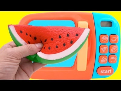 Learn Fruit Names with Squishy Toys & Cutting Fruit Playset & Nursery Rhymes for Children