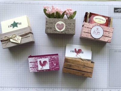 Loving the Wood Crate and Wood Words from Stampin' Up!