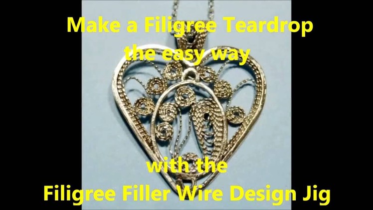 Make a Filigree Teardrop the easy way