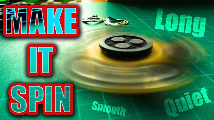 Make Your Fidget Spinner Bearing Spin Fast-Smooth-Quiet | Easy DIY Hack