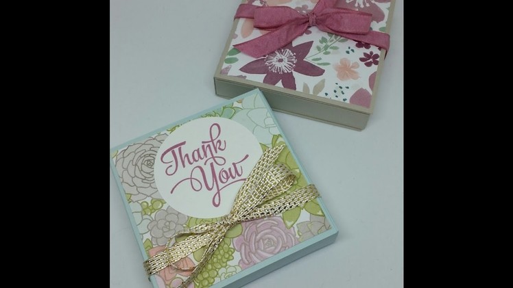 Mini Book style gift box for 4 Tealights