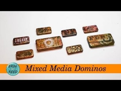 Mixed Media Dominoes with Tattered Angles Paints & Mists