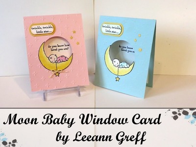 Moon Baby Window Card