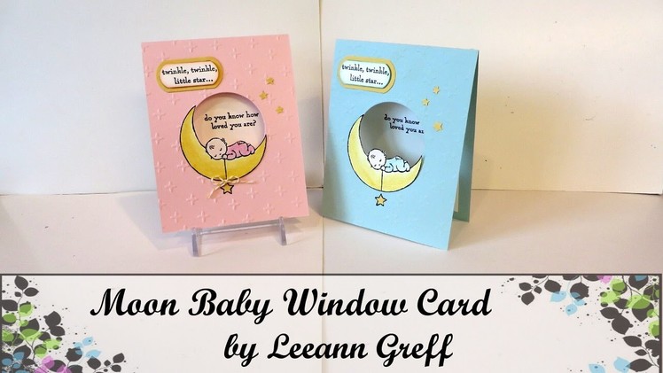 Moon Baby Window Card