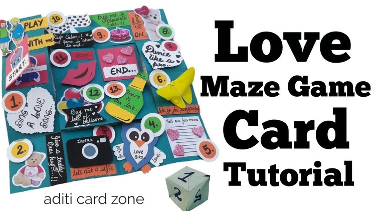 Must Watch | How to make Love Maze Game Card | Friendship day cards for best friend |