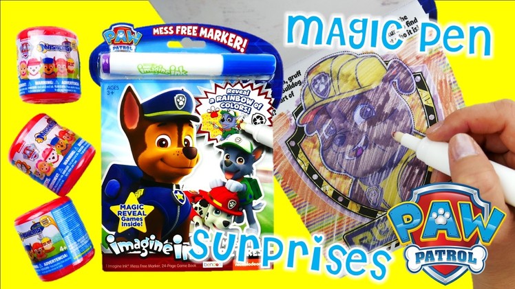 Paw Patrol Imagine Ink Coloring Episode With Mashem Surprises | Evies Toy House