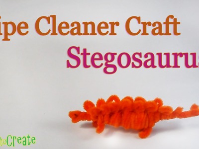 Pipe Cleaner Crafts - Dinosaur Stegosaurus