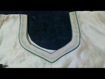 Piping back neck design stitching in hindi (part-2)