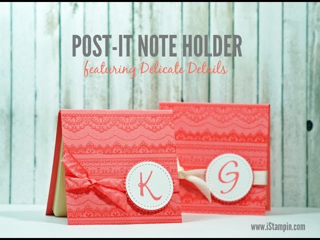 Post-It Note Holder featuring Delicate Details