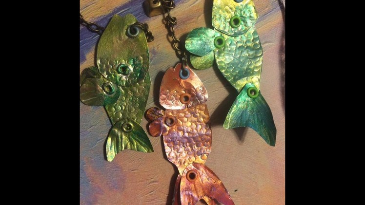 Recycled Pop Can Fish Charms