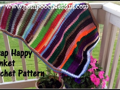 Scrap Happy Blanket Crochet Pattern