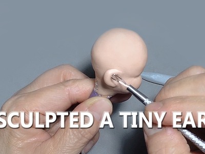 Sculpt a tiny baby Ear - Mini Baby Pose-Able (V40)