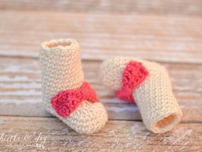 Simple Newborn Booties