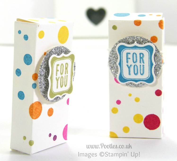 Smarties Treat Boxes for Frenchie using Stampin' Up! Perpetual Birthday Calendar