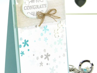 South Hill Designs & Stampin' Up! Sunday Blue Congratulations