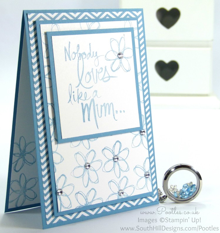 South Hill Designs & Stampin' Up! Sunday Mother's Day Card and Locket Tutorial