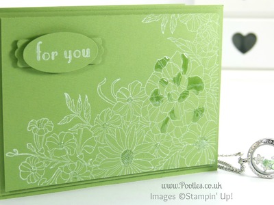 South Hill & Stampin Up Sunday Green White Florals