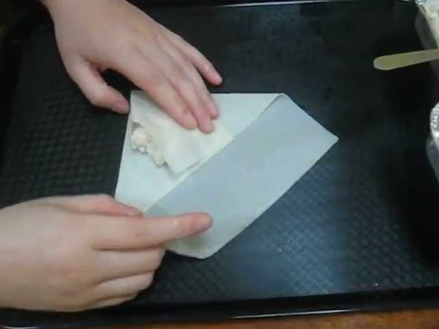 Spring Roll - Folding Techniques (Square Pastry)