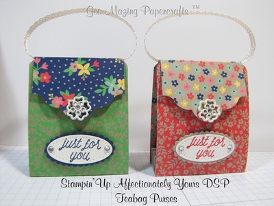 Stampin'Up Affectionately Yours DSP Teabag Purses