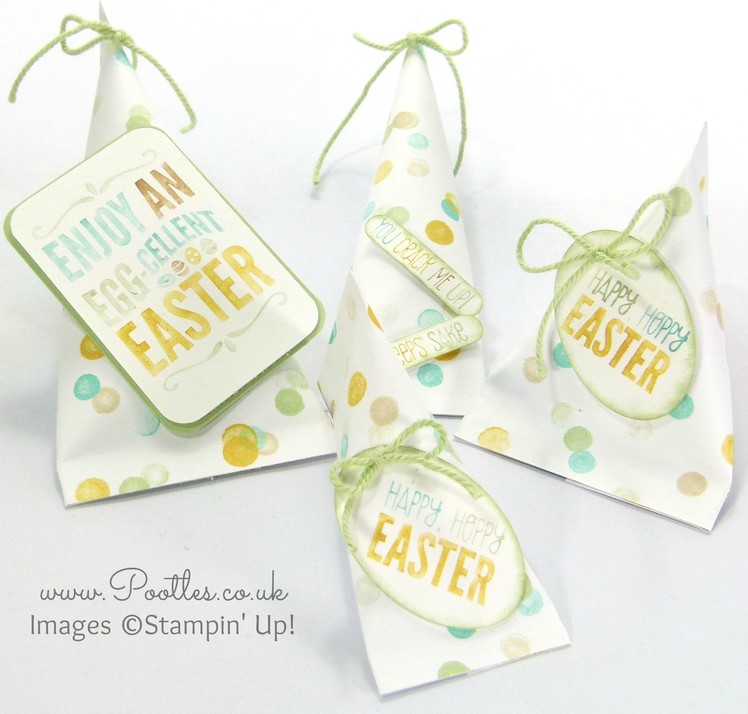 Stampin' Up! Easter Sour Cream Pouches Varying Sizes