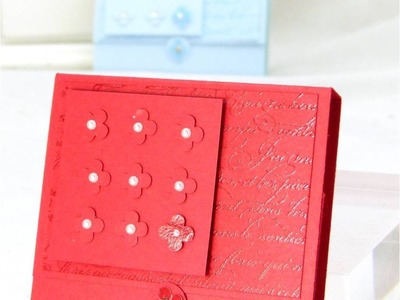 Stampin Up UK Heat Embossed Post It Note Holder