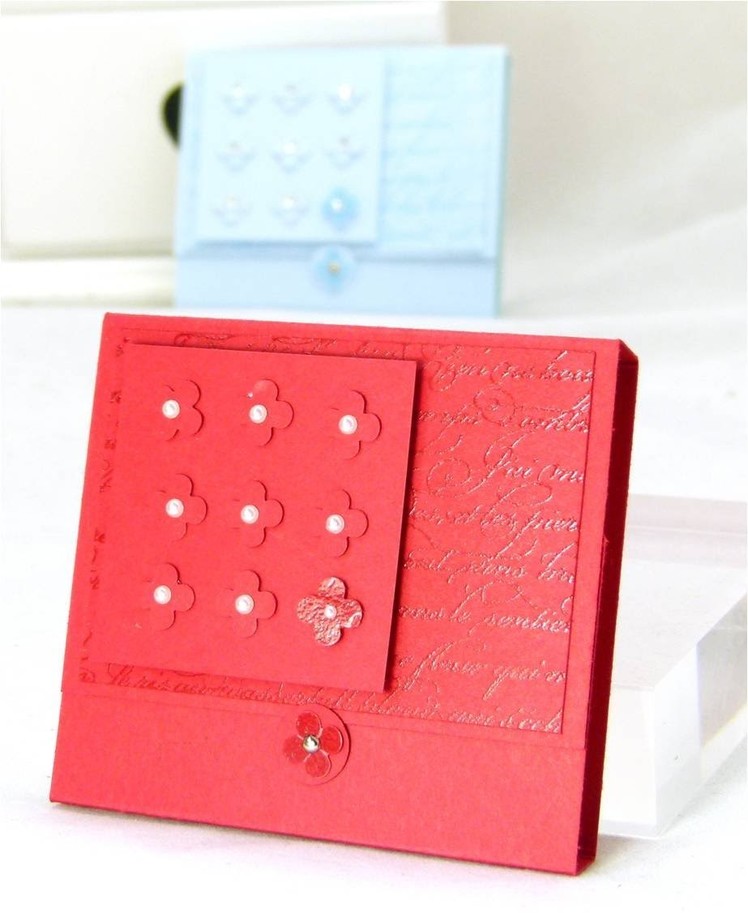 Stampin Up UK Heat Embossed Post It Note Holder