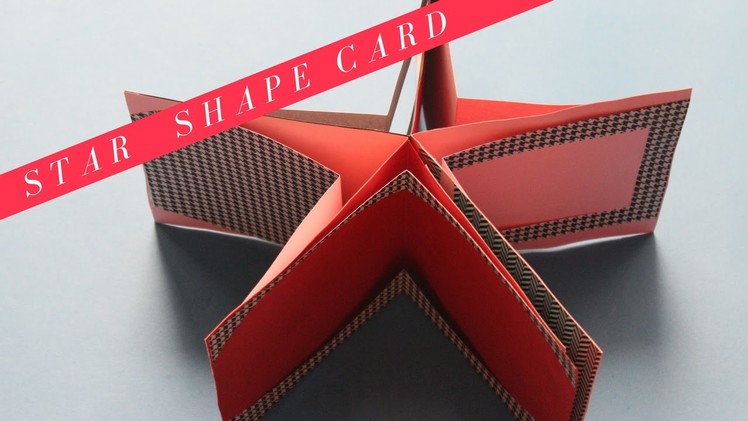 Star Shape Card | Handmade card | Easy card idea | Start to end tutorial