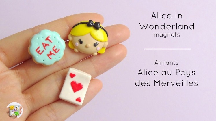 [Stop Motion] Alice in Wonderland magnets. Aimants Alice aux Pays des Merveilles