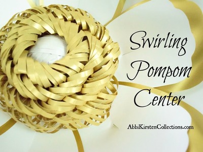 Swirling Pompom center. Cora style part 2