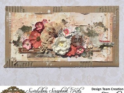 ~Swirlydoos Kit Club~ Tutorial mixed media page By Cindy Brow