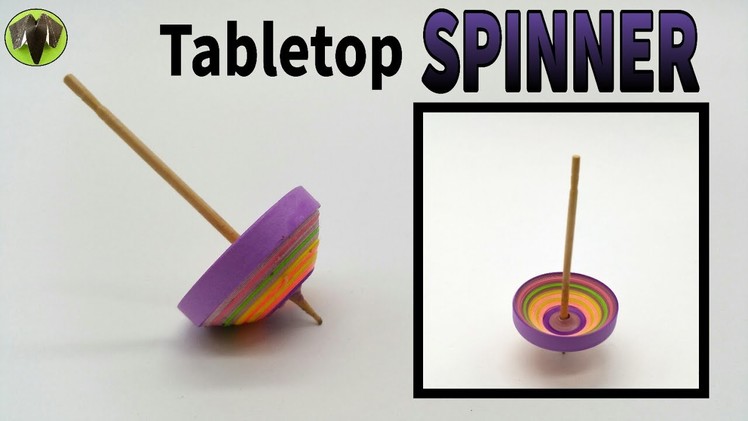 Tabletop Spinner (Spins around 25 seconds) - DIY Toy Quilling Tutorial by Paper Folds - 725