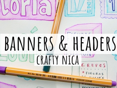 TAKING CUTE NOTES ✨ BANNERS & DECORATIVE HEADERS ✨ Designs for school projects