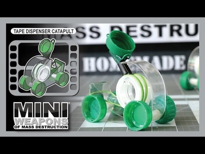 Tape Dispenser Catapult | Mini Weapons of Mass Destruction | How to make STEM