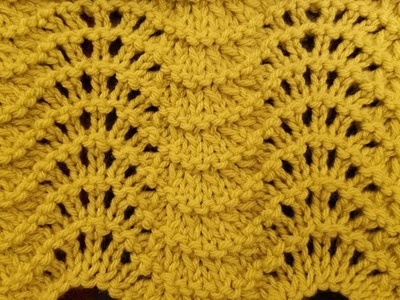 The "Feather & Fan" Knit Stitch Tutorial!