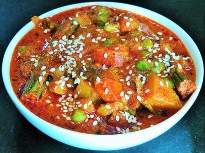 भोगीची भाजी  | Bhogichi Bhaji | Sankrant Recipes | Mixed Vegetable Masala | madhurasrecipe