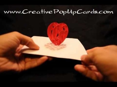 Valentines Day Pop Up Card: 3D Heart