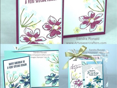 Z-FOLD CARD (Prettily Wrapped) - SandraR Stampin' Up! Demonstrator Independent