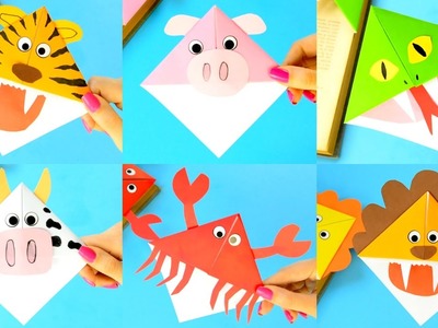 10 Animal Corner Bookmarks - how to make and ideas for kids