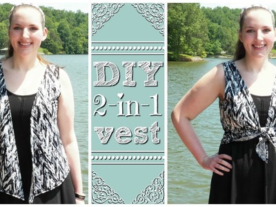 2-in-1 Sewing: Boho Vest & Tie-Front Crop Top in 1 DIY! | How to Sew Easy