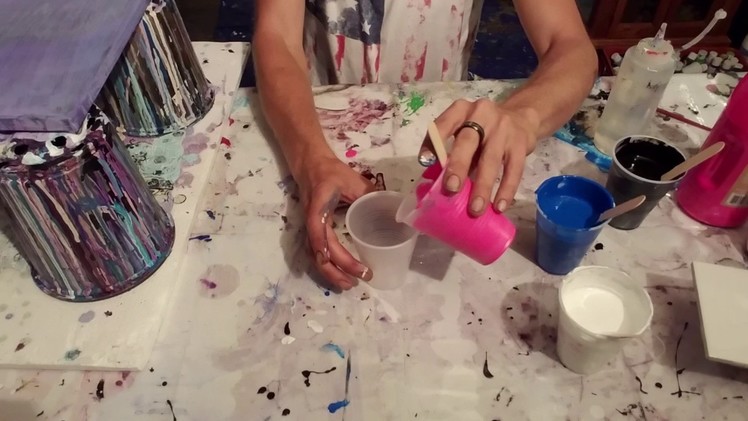 ACRYLIC pouring.FLOW ART How to make your own abstract masterpiece!