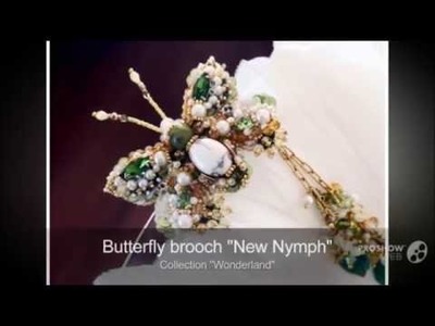 Butterfly brooch "New Nymph", collection "Wonderland"