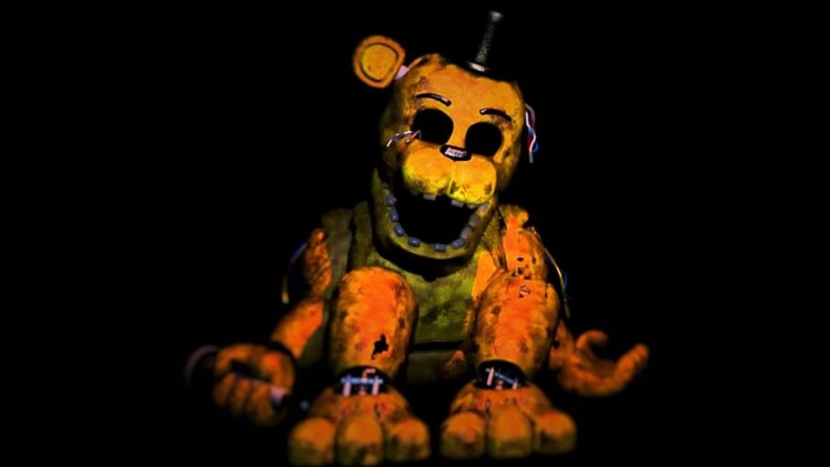 Clay fnaf. withered golden freddy
