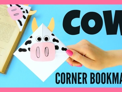 Corner Bookmark Cow - corner bookmark ideas