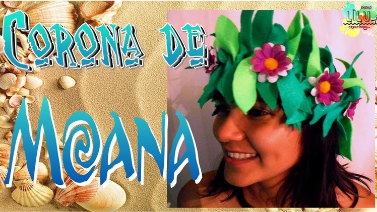 Corona MOANA  de fieltro | DIY