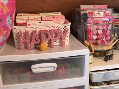 Craft Room Tour - Storing Seasonal & Holiday Craft Supplies - Storage Solution - Tips & Ideas