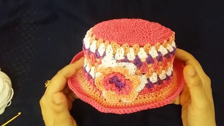 Crochet summer  baby hat (A)
