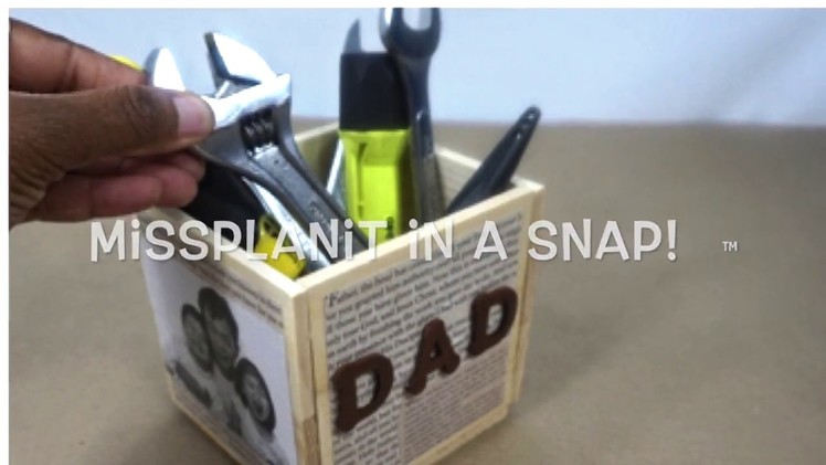 Daddy's Took Caddy. DIY. How To Create This Gift for Dad Flash Back Snap!