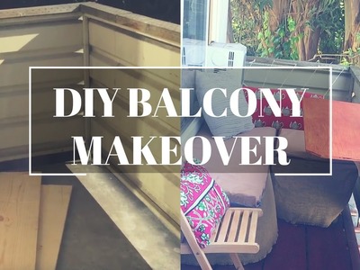 DIY Apartment Balcony Makeover | MaxPlusMaria