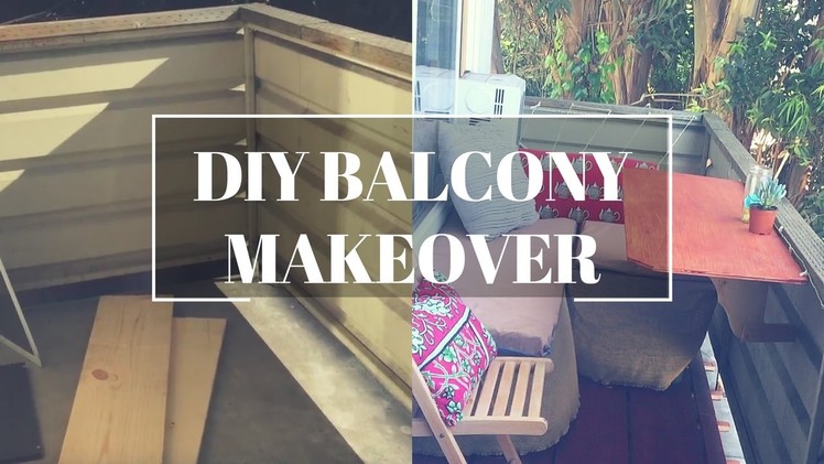 DIY Apartment Balcony Makeover | MaxPlusMaria
